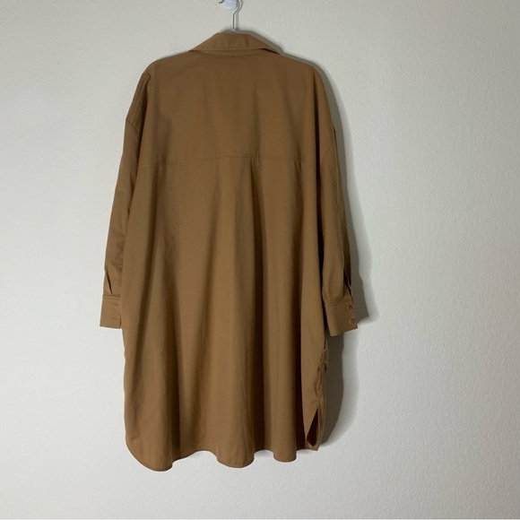 COS Womens wool blend utility shirt dress long L - Picture 12 of 12